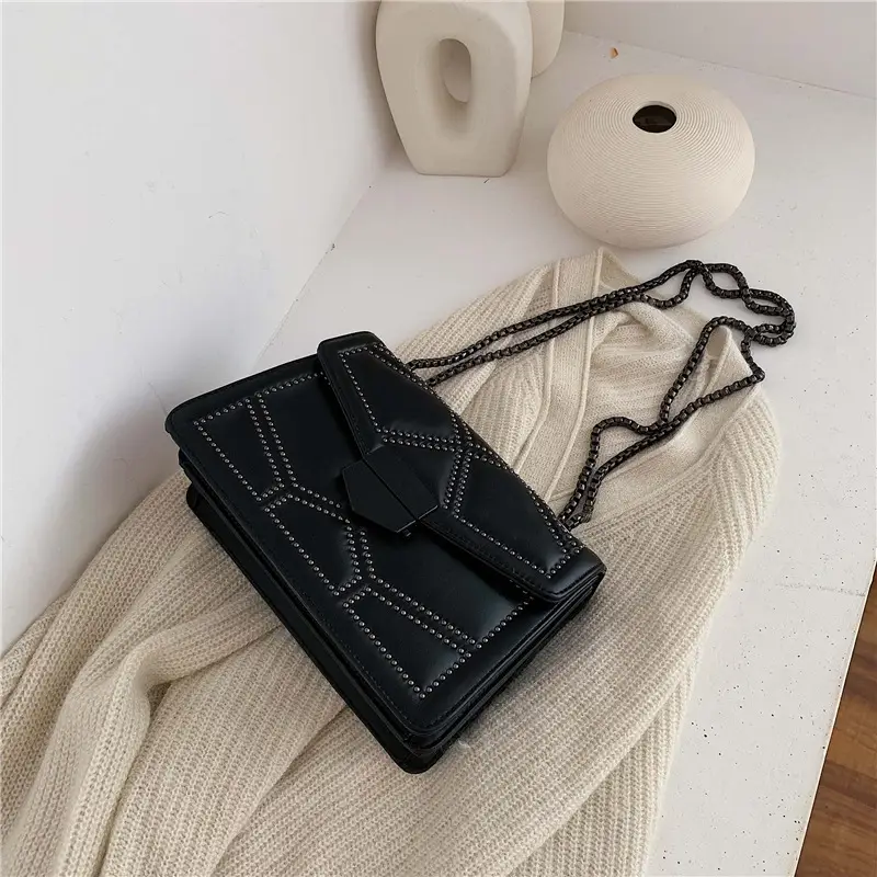Black Korean Style Shoulder Bag for Women 2021 - Image 8