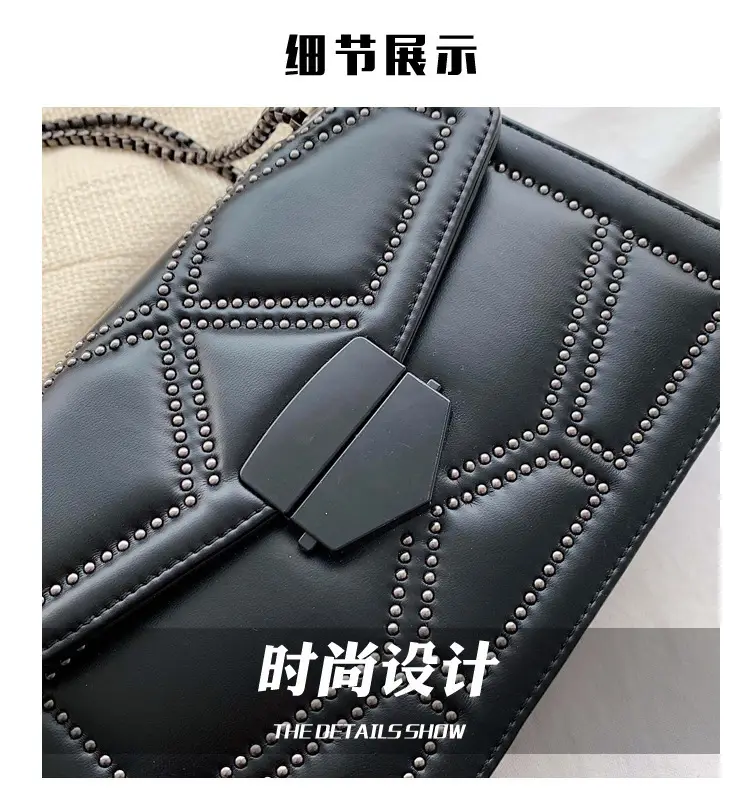 Black Korean Style Shoulder Bag for Women 2021 — feature 23