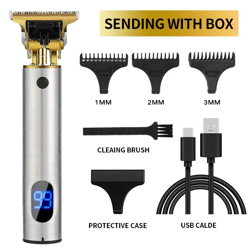 T9 Electric Hair Clipper with 3MM Blades & USB Cable - Image 76