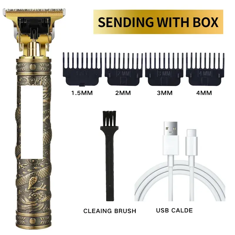 T9 Electric Hair Clipper with 3MM Blades & USB Cable - Image 12