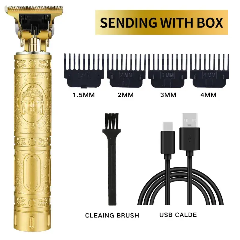 T9 Electric Hair Clipper with 3MM Blades & USB Cable - Image 14