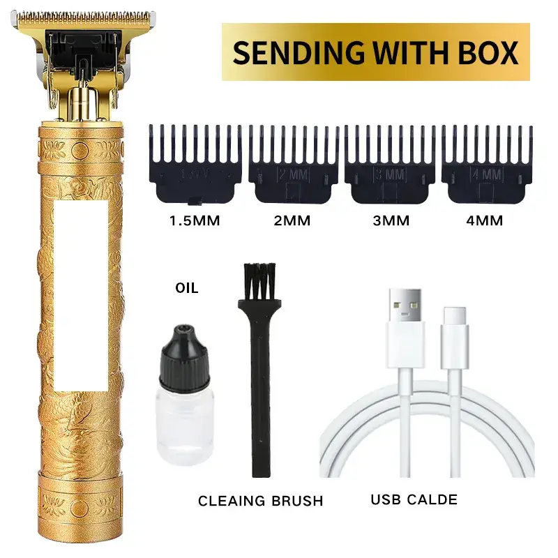 T9 Electric Hair Clipper with 3MM Blades & USB Cable - Image 15