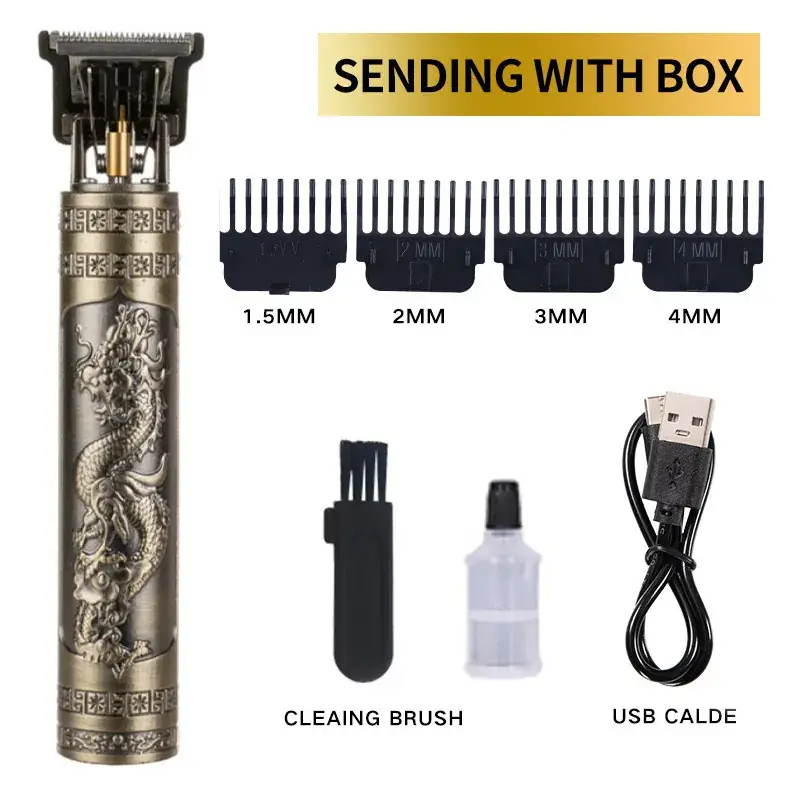 T9 Electric Hair Clipper with 3MM Blades & USB Cable - Image 3
