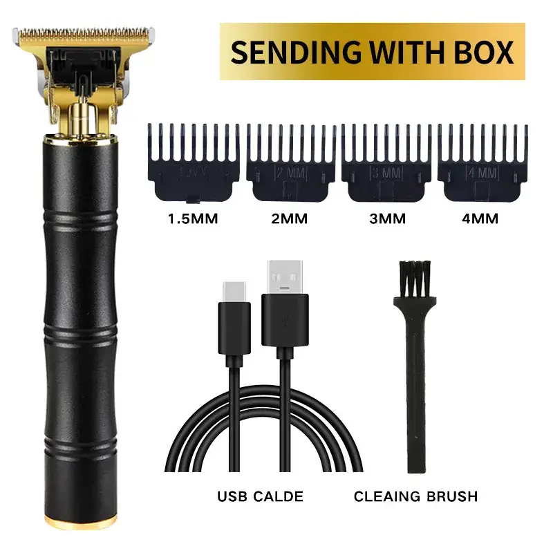 T9 Electric Hair Clipper with 3MM Blades & USB Cable - Image 30