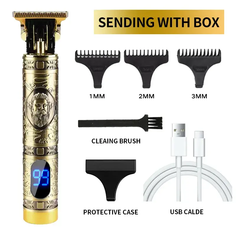 T9 Electric Hair Clipper with 3MM Blades & USB Cable - Image 41