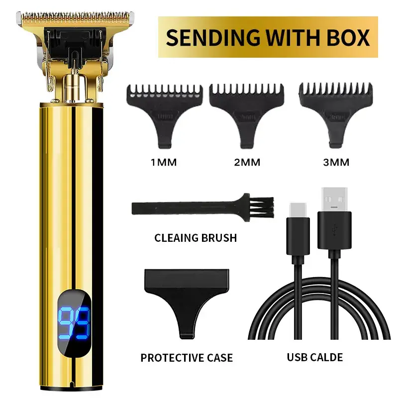 T9 Electric Hair Clipper with 3MM Blades & USB Cable - Image 43