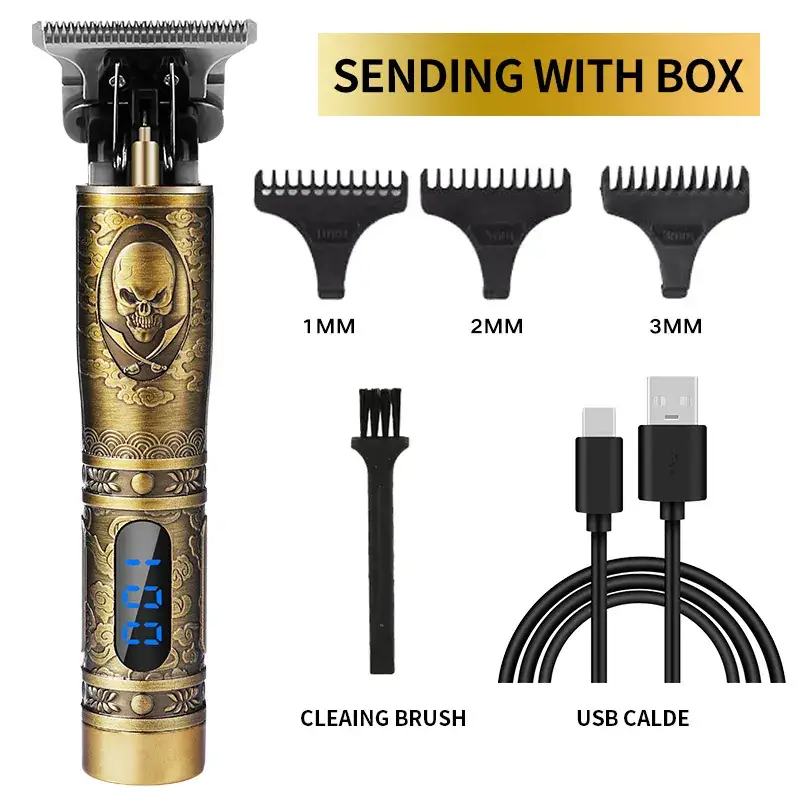 T9 Electric Hair Clipper with 3MM Blades & USB Cable - Image 45