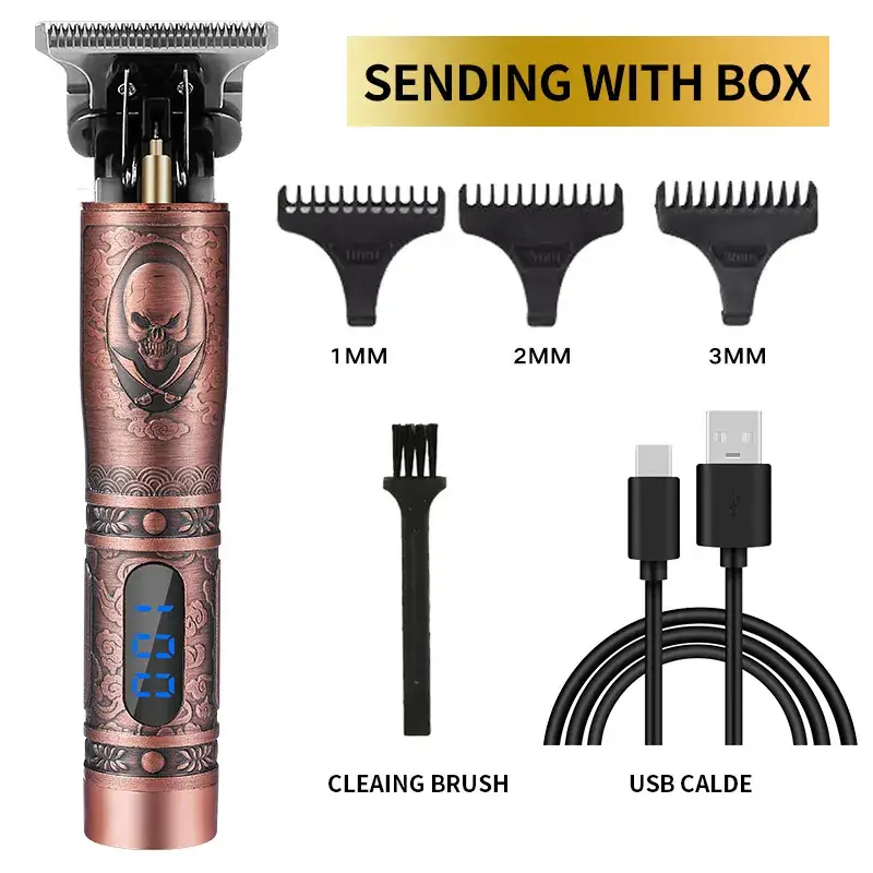 T9 Electric Hair Clipper with 3MM Blades & USB Cable - Image 46
