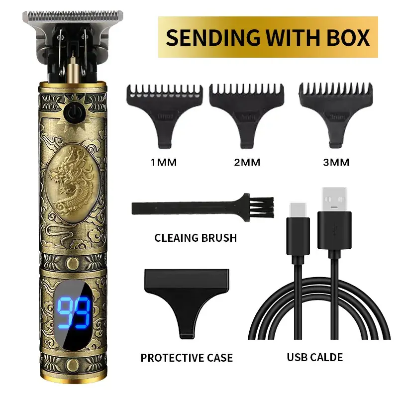 T9 Electric Hair Clipper with 3MM Blades & USB Cable - Image 47