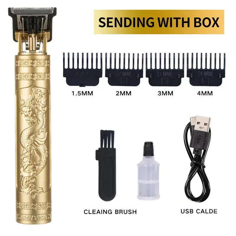 T9 Electric Hair Clipper with 3MM Blades & USB Cable - Image 5