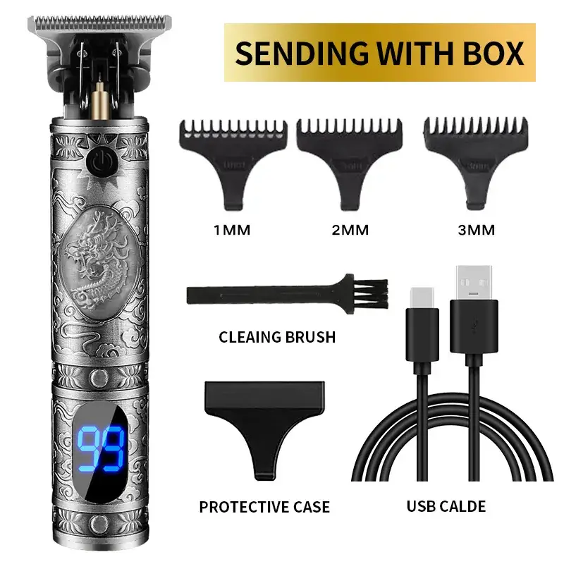 T9 Electric Hair Clipper with 3MM Blades & USB Cable - Image 50