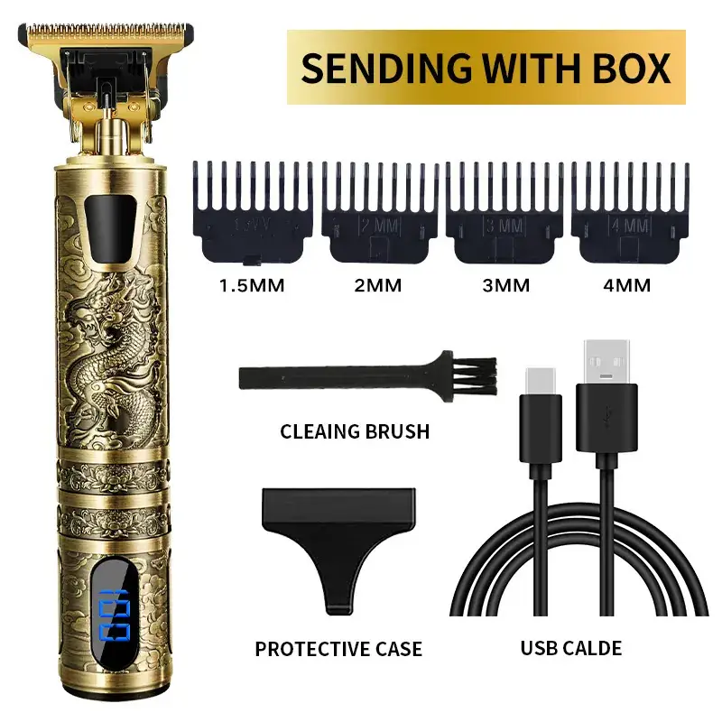 T9 Electric Hair Clipper with 3MM Blades & USB Cable - Image 57