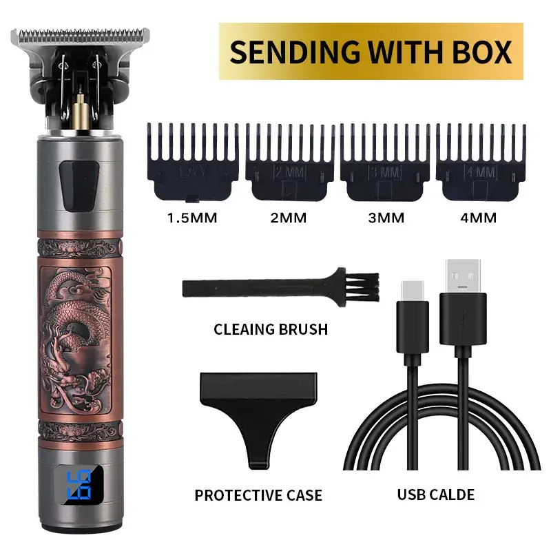 T9 Electric Hair Clipper with 3MM Blades & USB Cable - Image 59