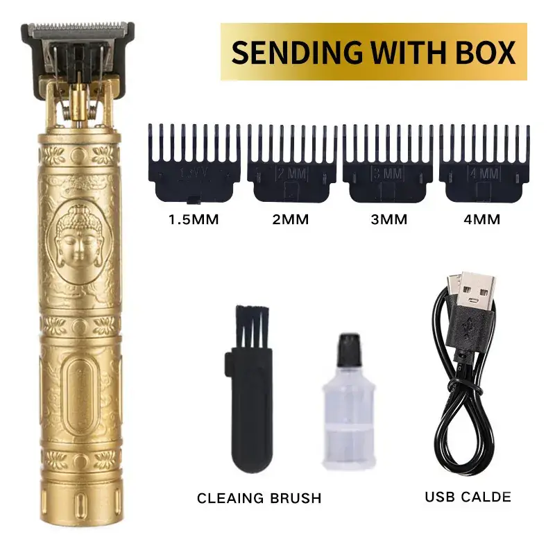T9 Electric Hair Clipper with 3MM Blades & USB Cable - Image 6