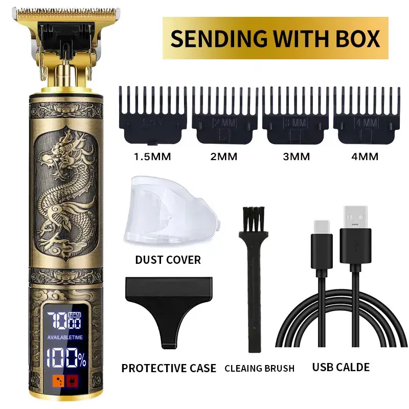 T9 Electric Hair Clipper with 3MM Blades & USB Cable - Image 62