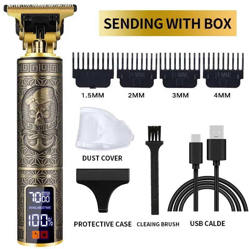 T9 Electric Hair Clipper with 3MM Blades & USB Cable - Image 64