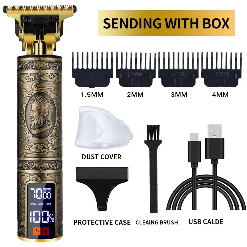 T9 Electric Hair Clipper with 3MM Blades & USB Cable - Image 67