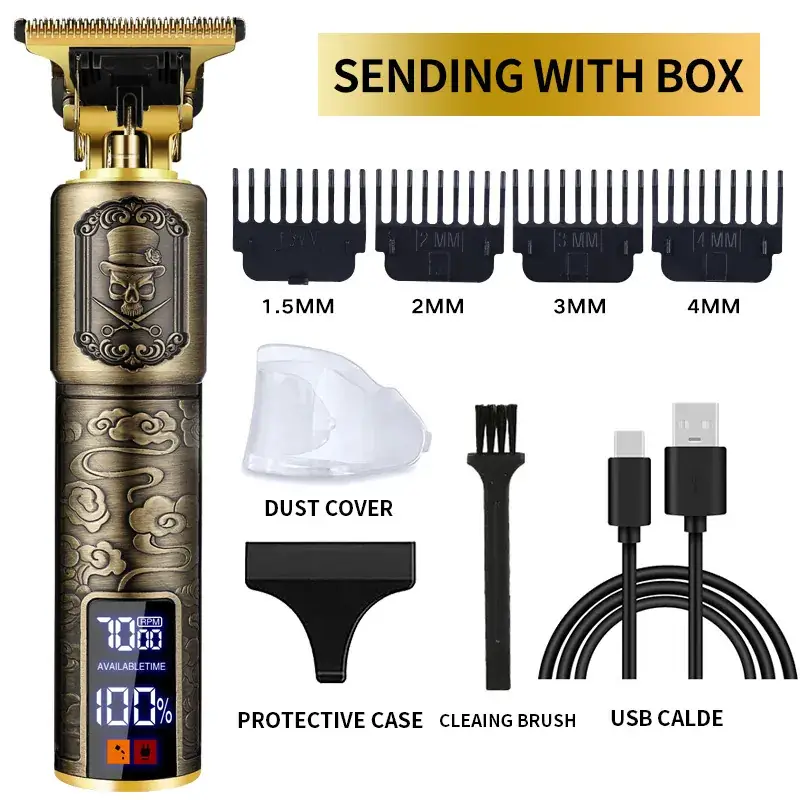 T9 Electric Hair Clipper with 3MM Blades & USB Cable - Image 69