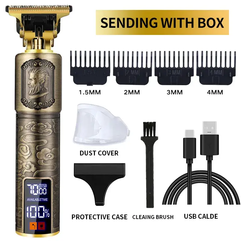 T9 Electric Hair Clipper with 3MM Blades & USB Cable - Image 70