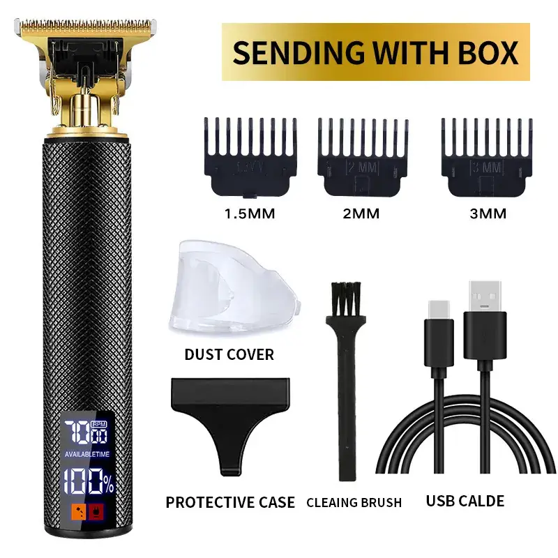 T9 Electric Hair Clipper with 3MM Blades & USB Cable - Image 71