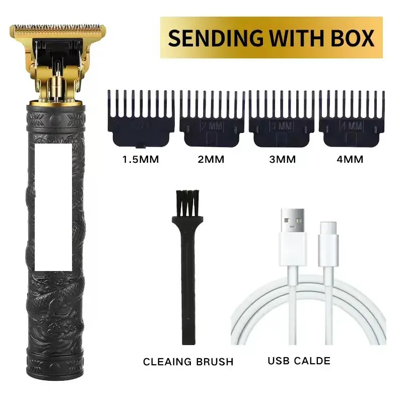 T9 Electric Hair Clipper with 3MM Blades & USB Cable - Image 9