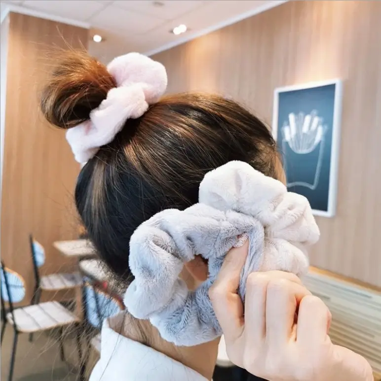 New Arrival: Soft Plush Hair Ring for Girls — feature 1