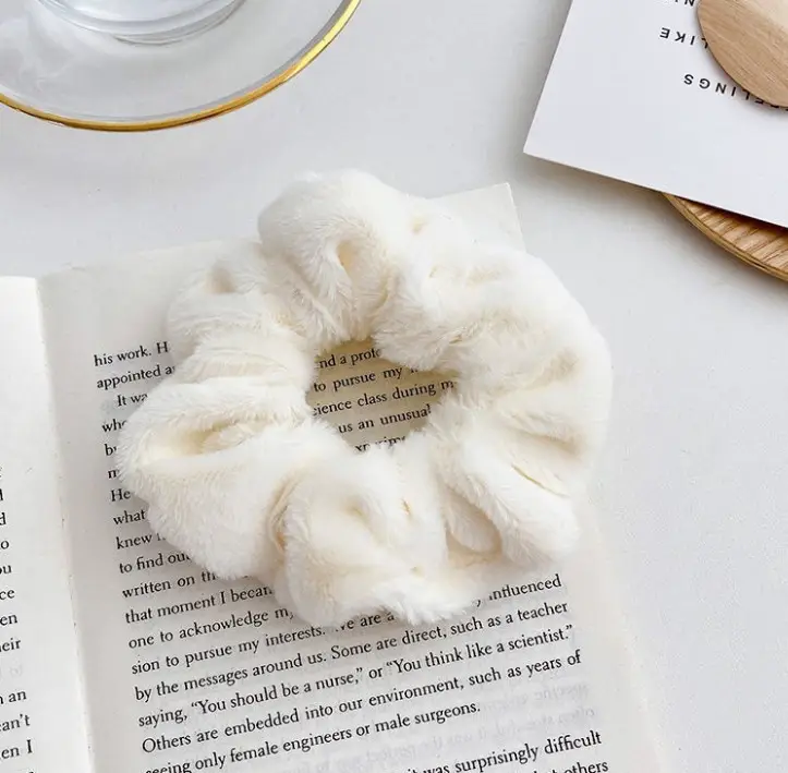 New Arrival: Soft Plush Hair Ring for Girls - Image 21