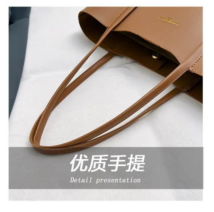 Meilade Women's Beige Large Tote Bag Autumn Winter 2026 — feature 15