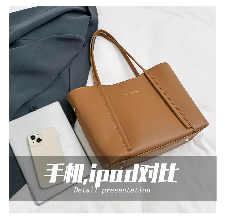 Meilade Women's Beige Large Tote Bag Autumn Winter 2026 — feature 17