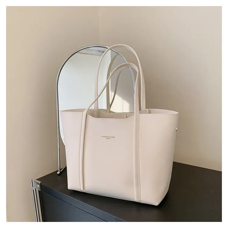 Meilade Women's Beige Large Tote Bag Autumn Winter 2026 — feature 19