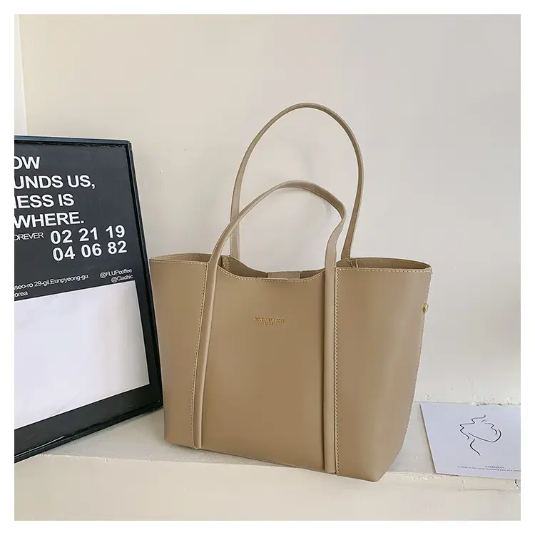 Meilade Women's Beige Large Tote Bag Autumn Winter 2026 — feature 21
