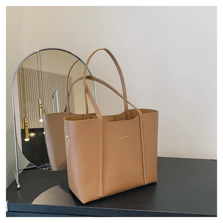 Meilade Women's Beige Large Tote Bag Autumn Winter 2026 — feature 24