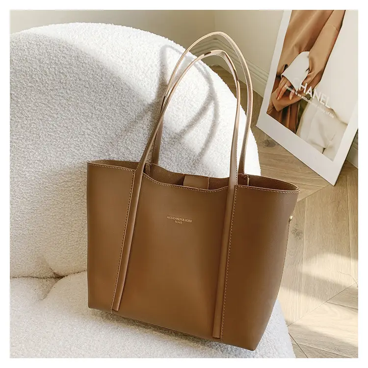 Meilade Women's Beige Large Tote Bag Autumn Winter 2026 — feature 25