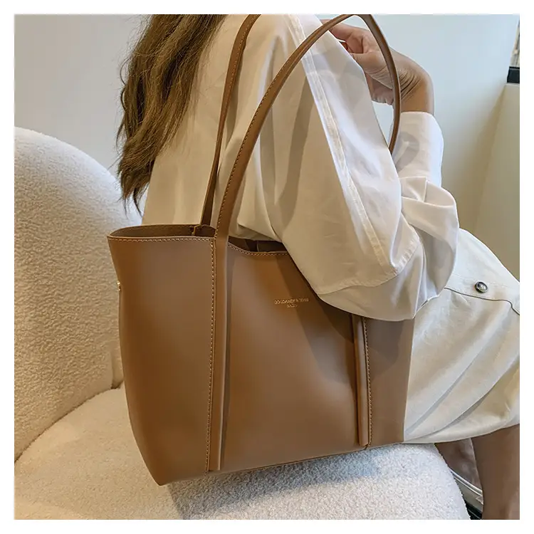 Meilade Women's Beige Large Tote Bag Autumn Winter 2026 — feature 31