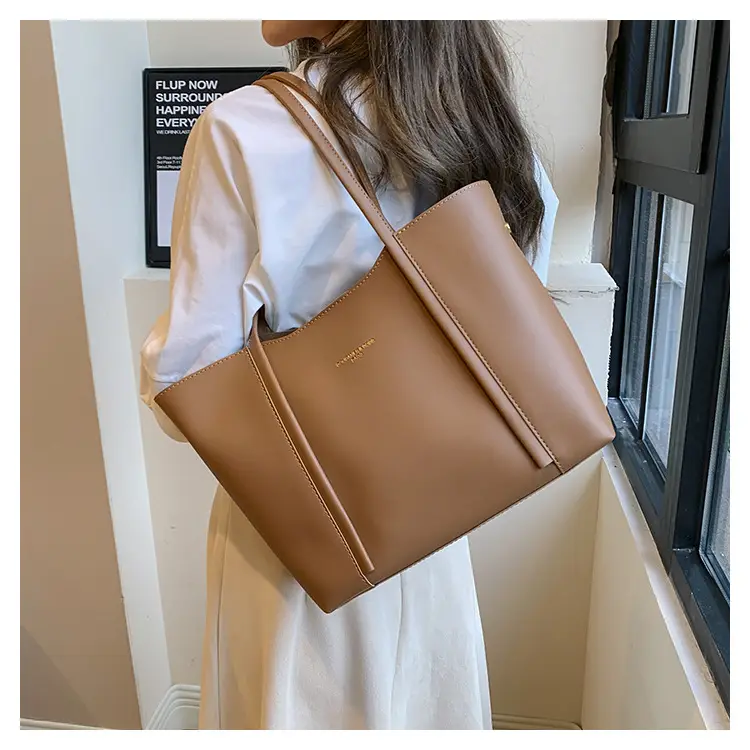Meilade Women's Beige Large Tote Bag Autumn Winter 2026 — feature 32
