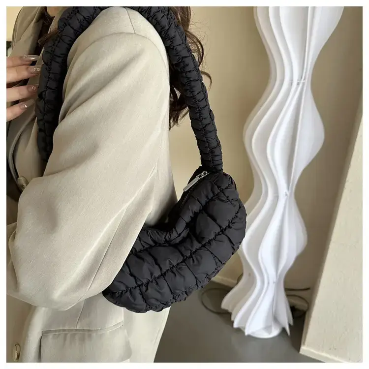 Pink Cotton Shoulder Bag for Women 2024 Winter — feature 11