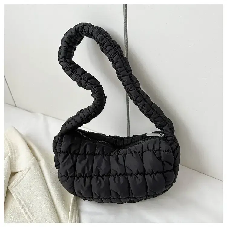 Pink Cotton Shoulder Bag for Women 2024 Winter — feature 30