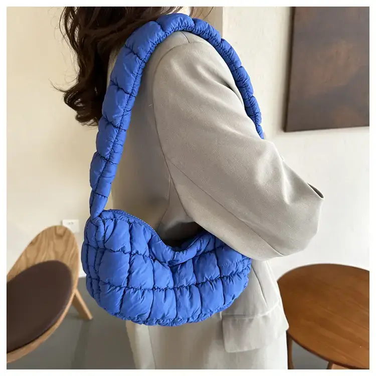 Pink Cotton Shoulder Bag for Women 2024 Winter — feature 9