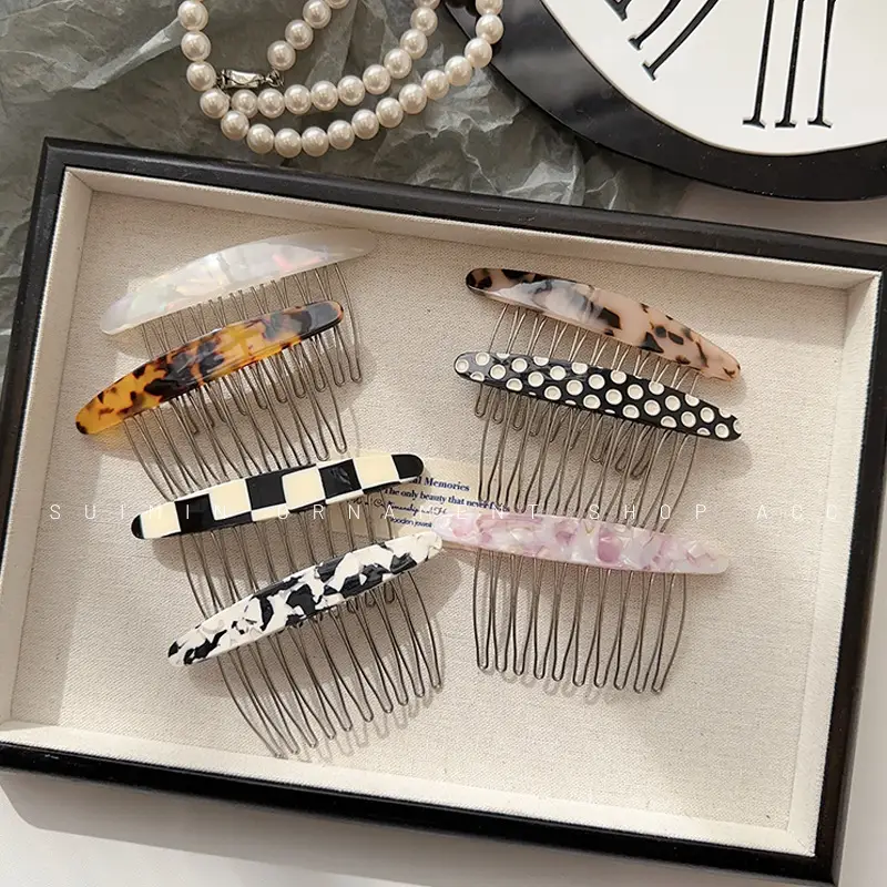 Acetate Hairpin with Cherry Design for Women