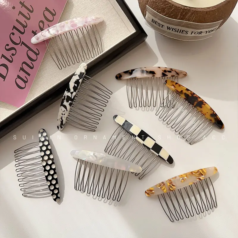 Acetate Hairpin with Cherry Design for Women
