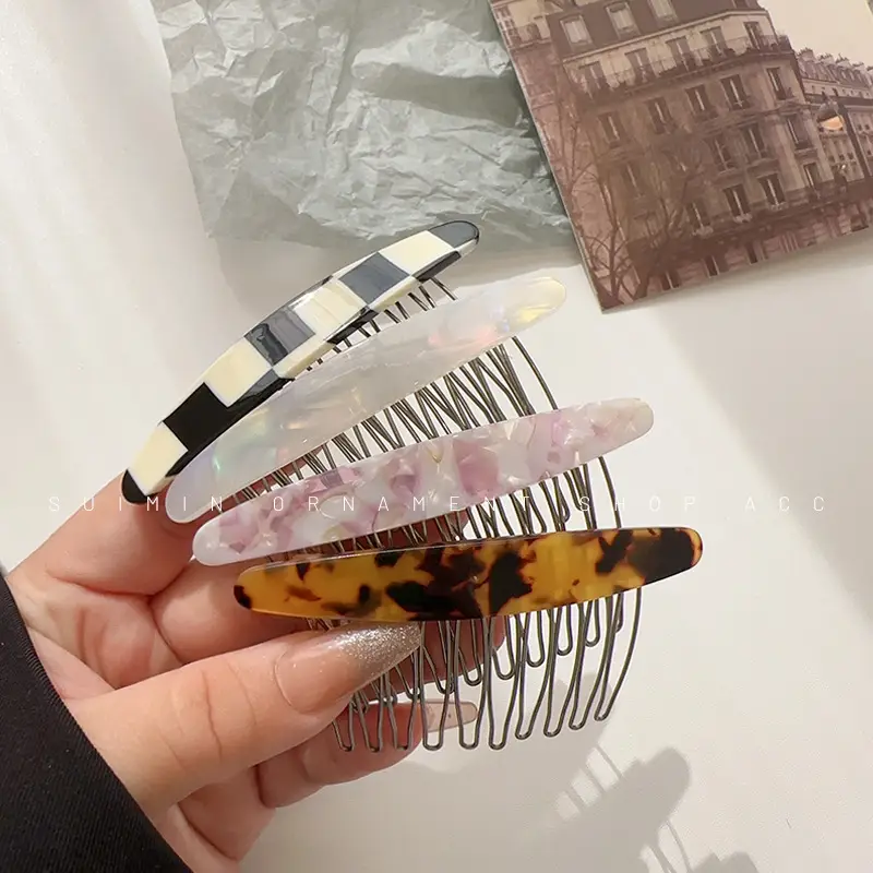 Acetate Hairpin with Cherry Design for Women