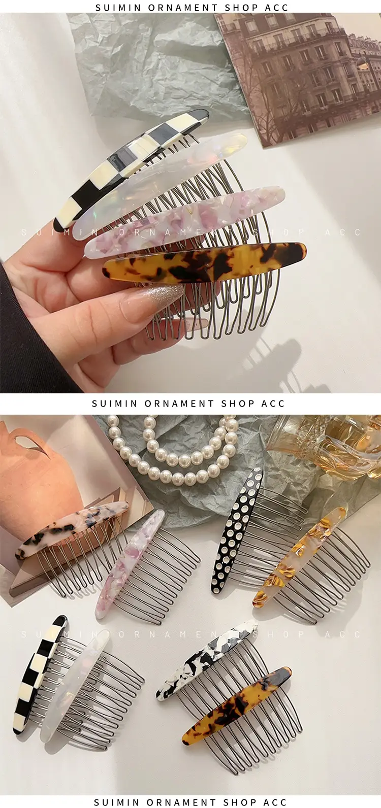 Acetate Hairpin with Cherry Design for Women — feature 3