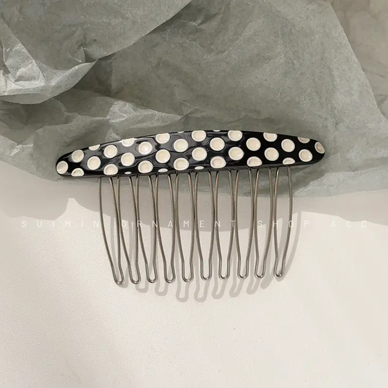 Acetate Hairpin with Cherry Design for Women