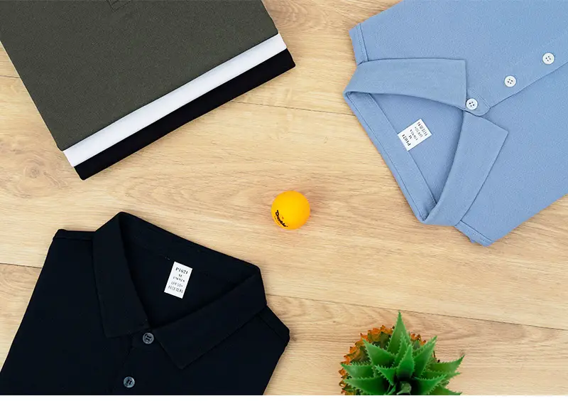 Men Ice-Free Collar T-Shirt Blue — feature 37