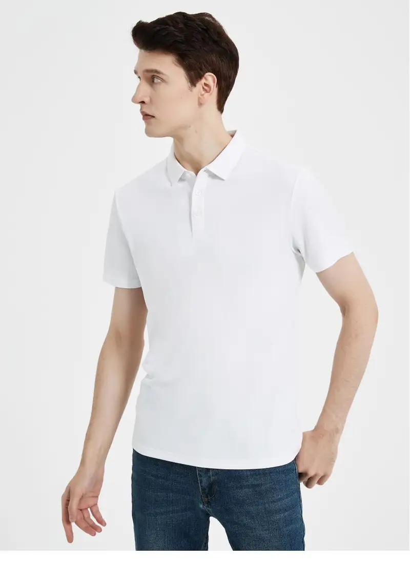 Men Ice-Free Collar T-Shirt Blue — feature 51