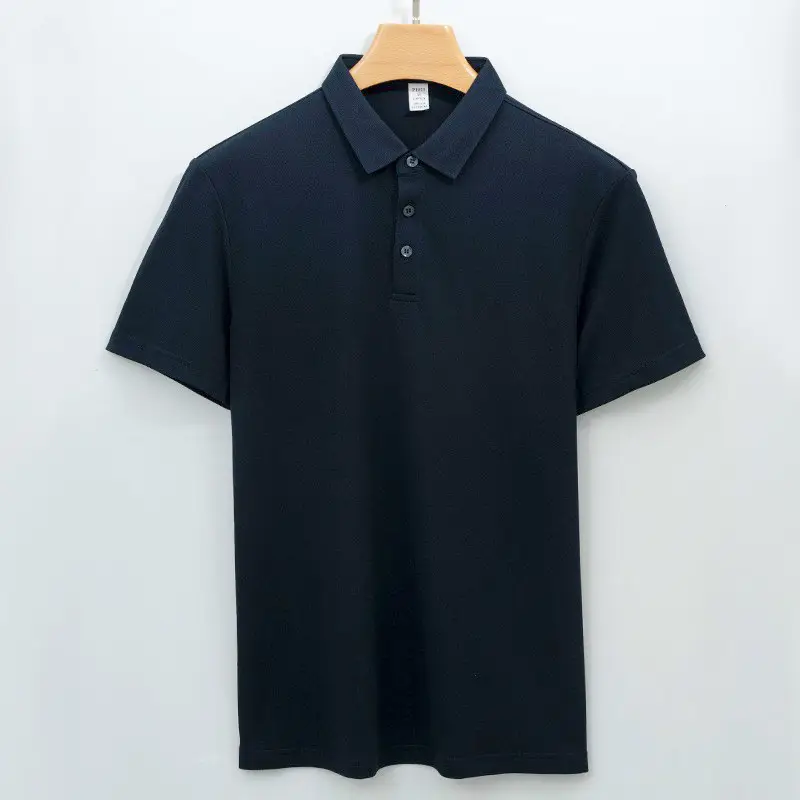 Men Ice-Free Collar T-Shirt Blue - Image 2