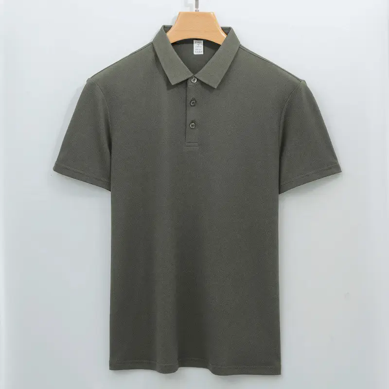 Men Ice-Free Collar T-Shirt Blue - Image 4