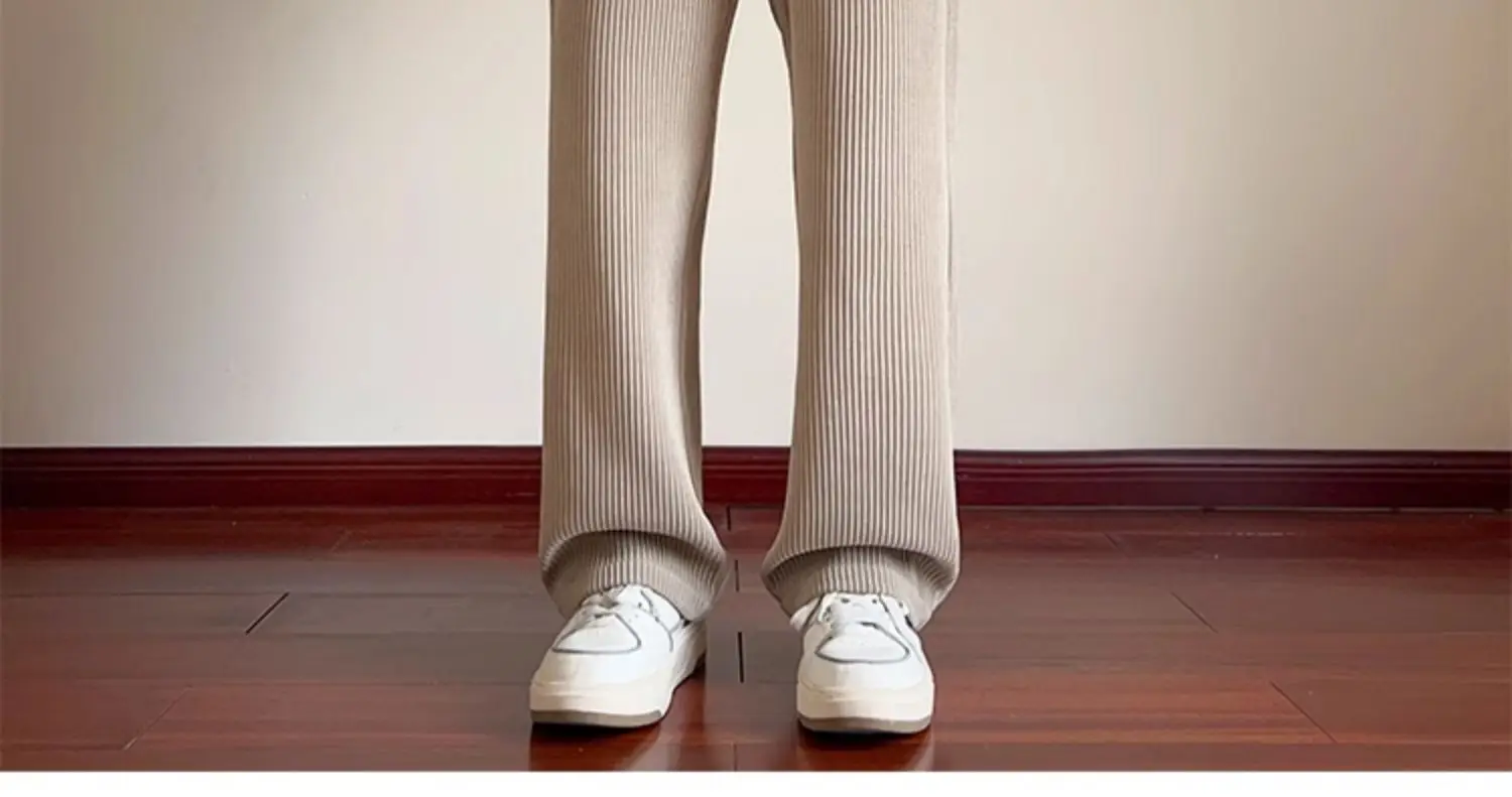 Khaki Fleece Lined Oversize Sweatpants for Boys Winter — feature 14