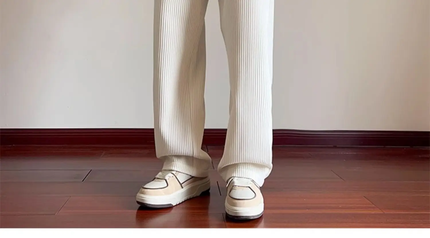 Khaki Fleece Lined Oversize Sweatpants for Boys Winter — feature 4