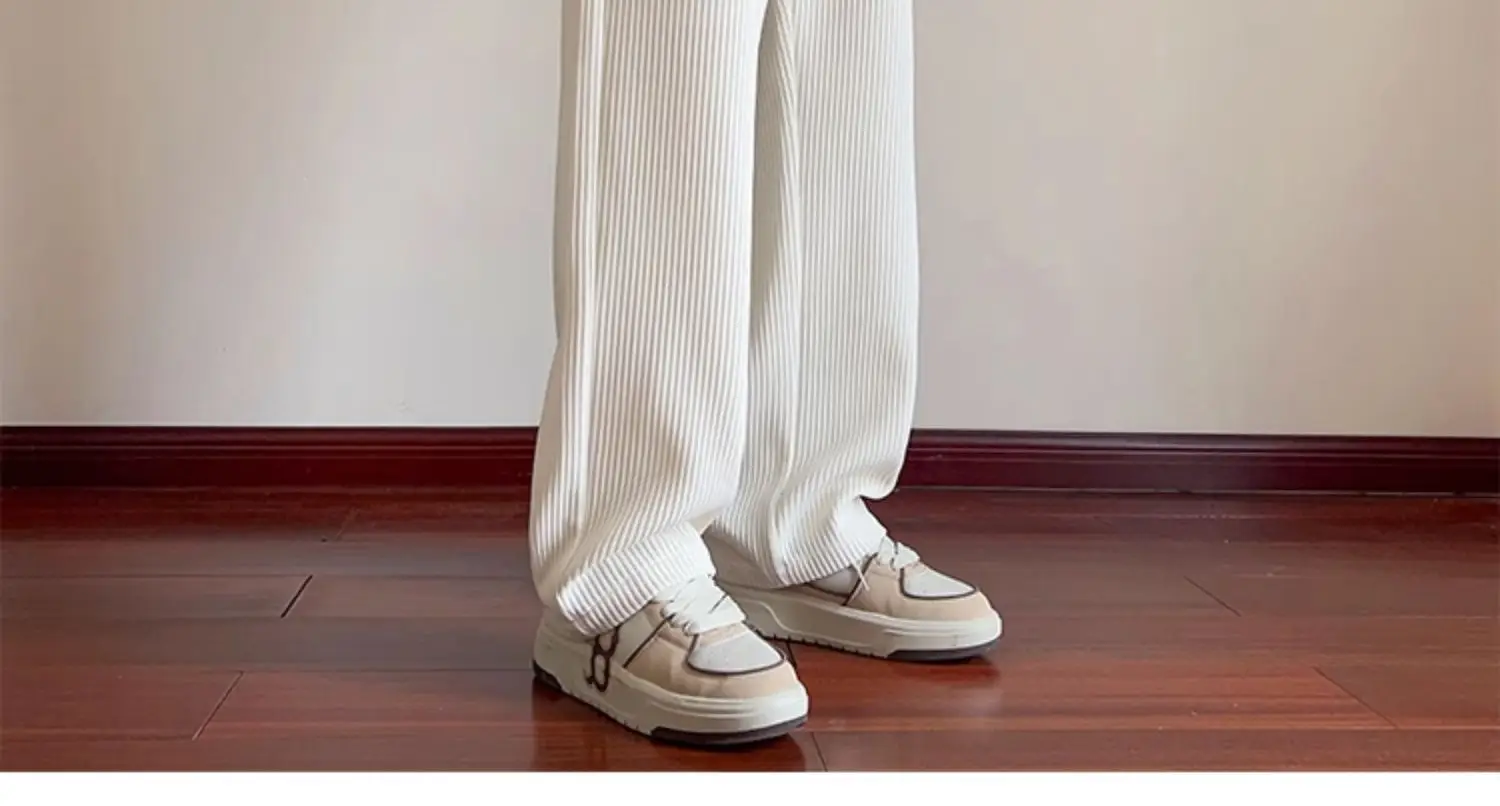 Khaki Fleece Lined Oversize Sweatpants for Boys Winter — feature 8